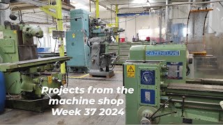 Projects from the machine shop week 37 2024 machining on HBM and milling machine