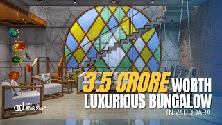 Inside a 3.5 CRORE Luxurious bungalow with exposed Brick Architecture | 8000 sq.ft | K.N.ASSOCIATES