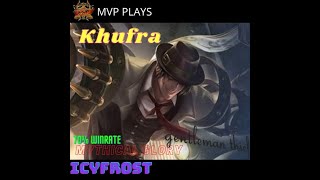 Top Global Khufra with Beast Combo Skill ! Icyfrost ~ Mobile Legends