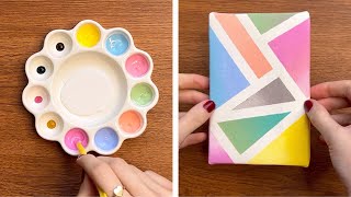 Acrylic Color Mixing Tutorial and Easy Geometric Painting #colormixing #painting