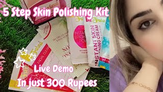 Faiza 5 Step Skin Polishing Sachet Kit|Best affordable Skin Polisher|Honest Review