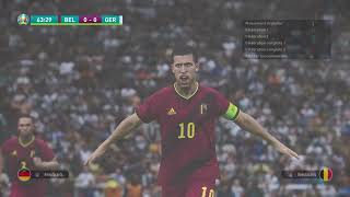 Pes euro 2020 : Éden Hazard offre Les quart de finale à la Belgique.