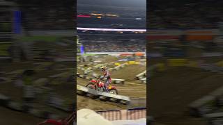 Indy supercross 450 race 3 gate drop !!! #supercross #dirtbike #motocross