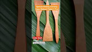 Rp2.500 - Rp9.500,- Sutil Spatula Centong Kayu Mahoni Paket 2 Pcs by TAMARA BUSINESS #short #shorts