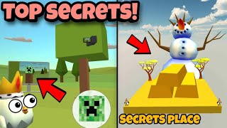 🤯TOP 10 SECRET PLACES IN CHICKEN GUN!😱😱 ||THAT U DONT KNOW||