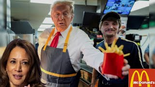 PRESIDENTE TRUMP, Ahora he trabajado 15 minutos más que Kamala" en McDonald's. 🇺🇸🍟🍔🍗