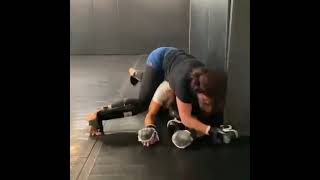 MIESHA TATE GRAPPLING WARM UP