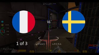 France vs Sweden Quake 3 Arena CTF q3wcp9 game 1 of 3