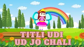 Titli udi ud jo chali | nursery rhymes | kids poems station