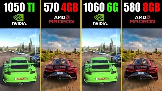 Forza Horizon 5 | GTX 1050 Ti vs. RX 570 vs. GTX 1060 vs. RX 580