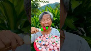 grandpa and eye candy, strawberry candy, watermelon candy, dinosaur eggs, hot dogs #shorts