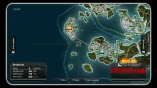 Just Cause 2 missing land on the mini map