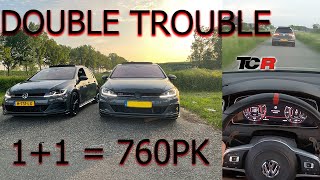 2x GOLF GTI TCR STAGE 2 TUNED & LOUD! POV DRIVE!