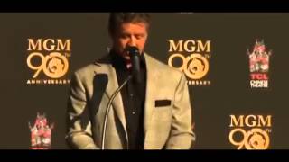 Sylvester Stallone Attends A Paw Print Ceremony For MGM