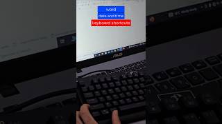 WORD date and time keyboard shortcuts tricks #computer #windows keyboard #tricks