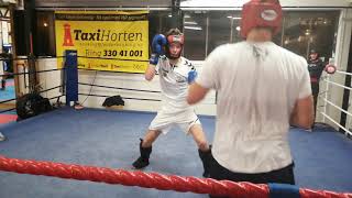 Horten kickboksing sparring