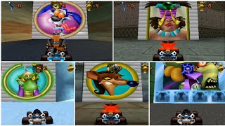 Crash Team Racing [PS1] N.Tropy, Fake Crash, Penta Penguin in Adventure Mode