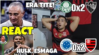 REACT CRUZEIRO 0 X 2 FLAMENGO | PALMEIRAS 0 X 2 ATLÉTICO-MG REACT BRASILEIRÃO 2023