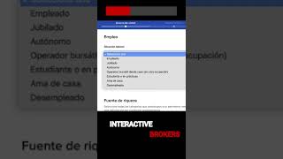 Interactive Brokers Cuenta Formulario Apertura