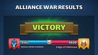 Attack Boost war hits vs Edge of Oblivion (434 pts, 5 shots)