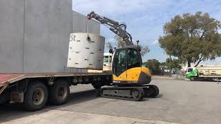 Mecalac 6MCR lifting 2.5t Concrete Tank