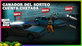 MIRALO YA!!! GANADOR DE EL SORTEO DE LA CUENTA CHETADA | GTA V ONLINE 1.48 | PS4