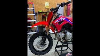 2019 HONDA CRF110 INVERTED FRONT FORKS!!!! DISK BRAKES!!!! EVERYTHING YOU NEED TO KNOW