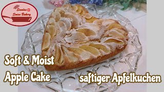 Apple Cake Recipe Soft and Moist/ Saftiger Apfelkuchen