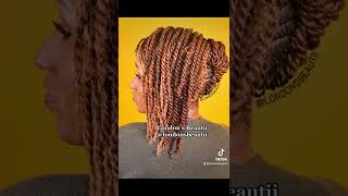 Flat Twist Updo on 4C Natural Hair | Natural Hairstyle | Protective Style