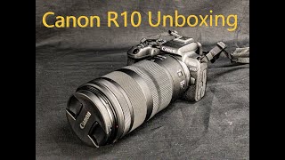 Canon R10 Unboxing by a Plane Spotter