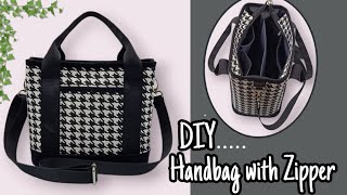 DIY Cara Membuat Tas/Handbag/Tote Bag/Crossbody Bag Tutorial &  Pattern