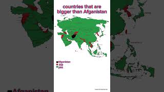 countries that are bigger than Afganistan#asia #afganistan #shorts #geography #geographyshorts