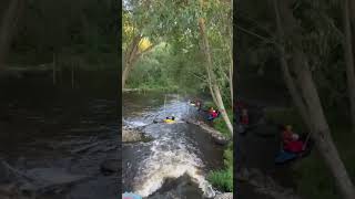 Kayaking swimmers