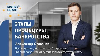 Этапы процедуры банкротства