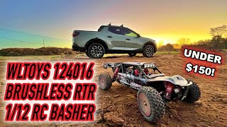 WLToys 124016 Brushless RTR 1/12 Scale RC Basher Under $150