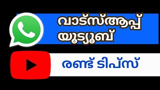 WhatsApp, youtube tips and tricks