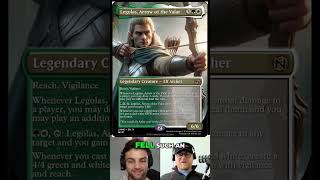 Icon Legolas Line on a #magicthegathering card! #youtubeshorts #mtg #lordoftherings