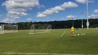 Luke training free kicks on Memorial Day!  5/31/21