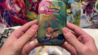 Opening a Kanto Pokémon mini tin with Eevee (2019)