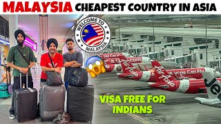 CHEAPEST COUNTRY IN ASIA 😱 VISA FREE | AMRITSAR TO MALAYSIA FLIGHT