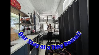 We Stayed in a Tiny Home airbnb in Clermont FL! 30 mins from Disney Parks!