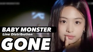 BABY MONSTER (TEAM A) — GONE Line Distribution