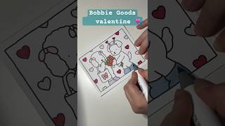 ASMR colouring a bobbie goods valentine 🤍 #asmr #tingly #whispers #relaxing #asmrcoloring