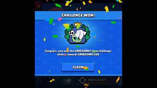 I Won the GRUESOME Challenge!🎉 #brawlstars #supercell #deadgame #newchallenge #shorts#edit #brawl#bs