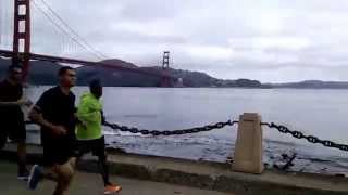 Kevin Hart Running 5K - the Golden Gate Bridge - San Francisco