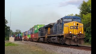 CSX Q400-21 & Q401-22 at Peedee