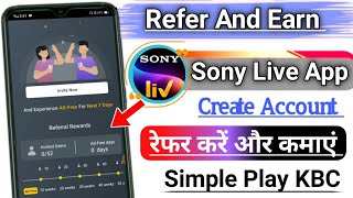 How to create account on sony live app / Sony live app me account kaise banaye / Sony live app |