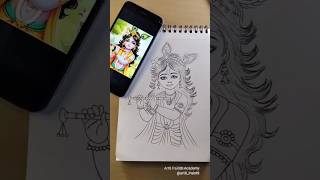 Cute shri krishna ji drawing 💞 #shorts #littlekrishna #viralshorts #trending #viralvideo #krishna