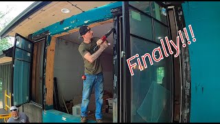 FINALLY!!  Finishing our $33,000 ICF window installation!!!