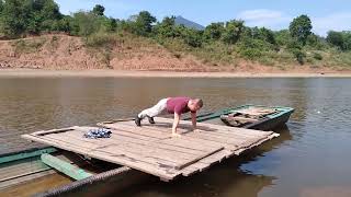 Pushup at Se Pon river 24.Apr.2023